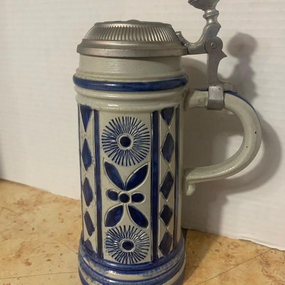 Vintage Gerz Beer Stein with Lid - Picture 1 of 10